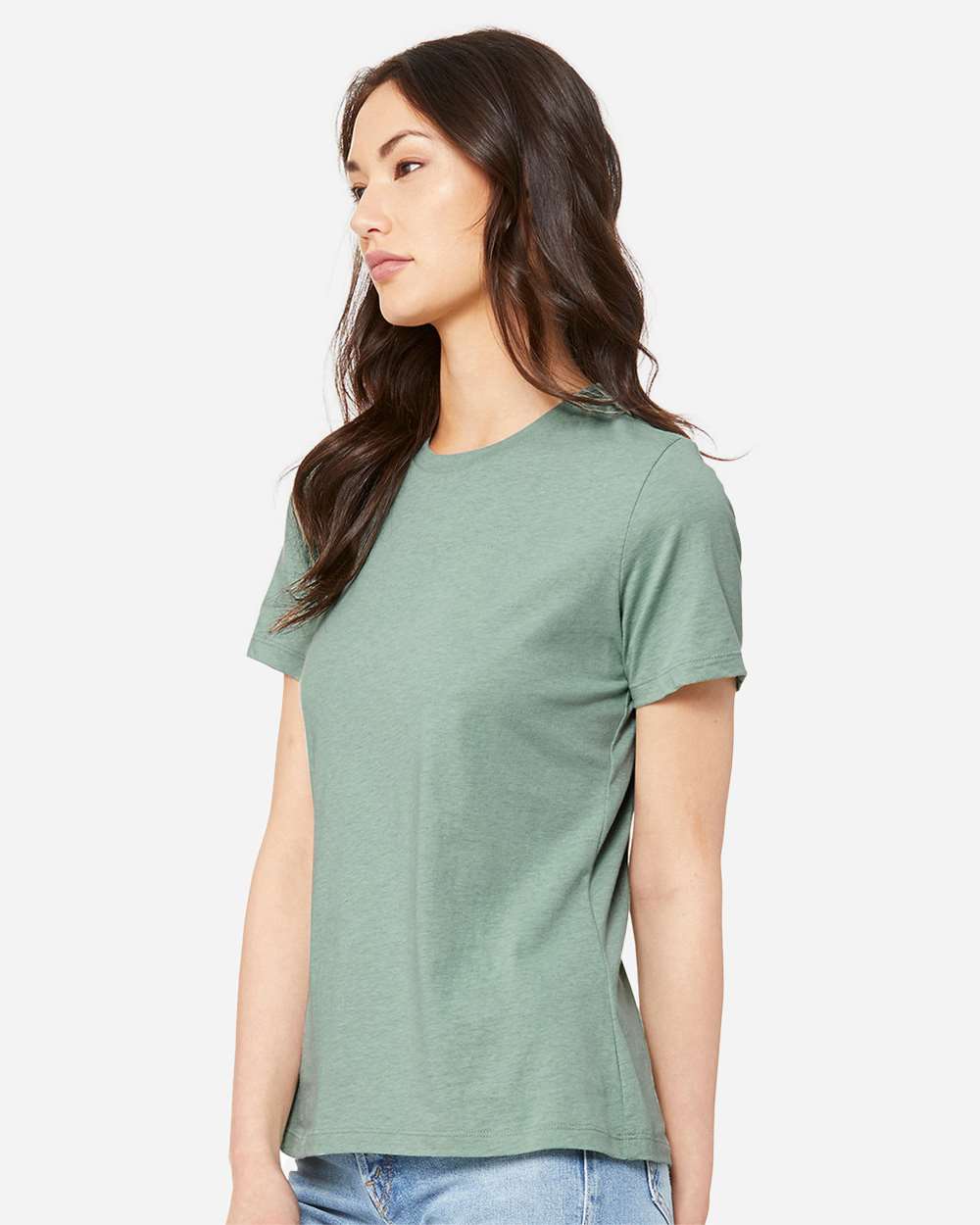 BELLA + CANVAS-6400CVC-Women’s Relaxed Fit Heather CVC Tee - Image 108