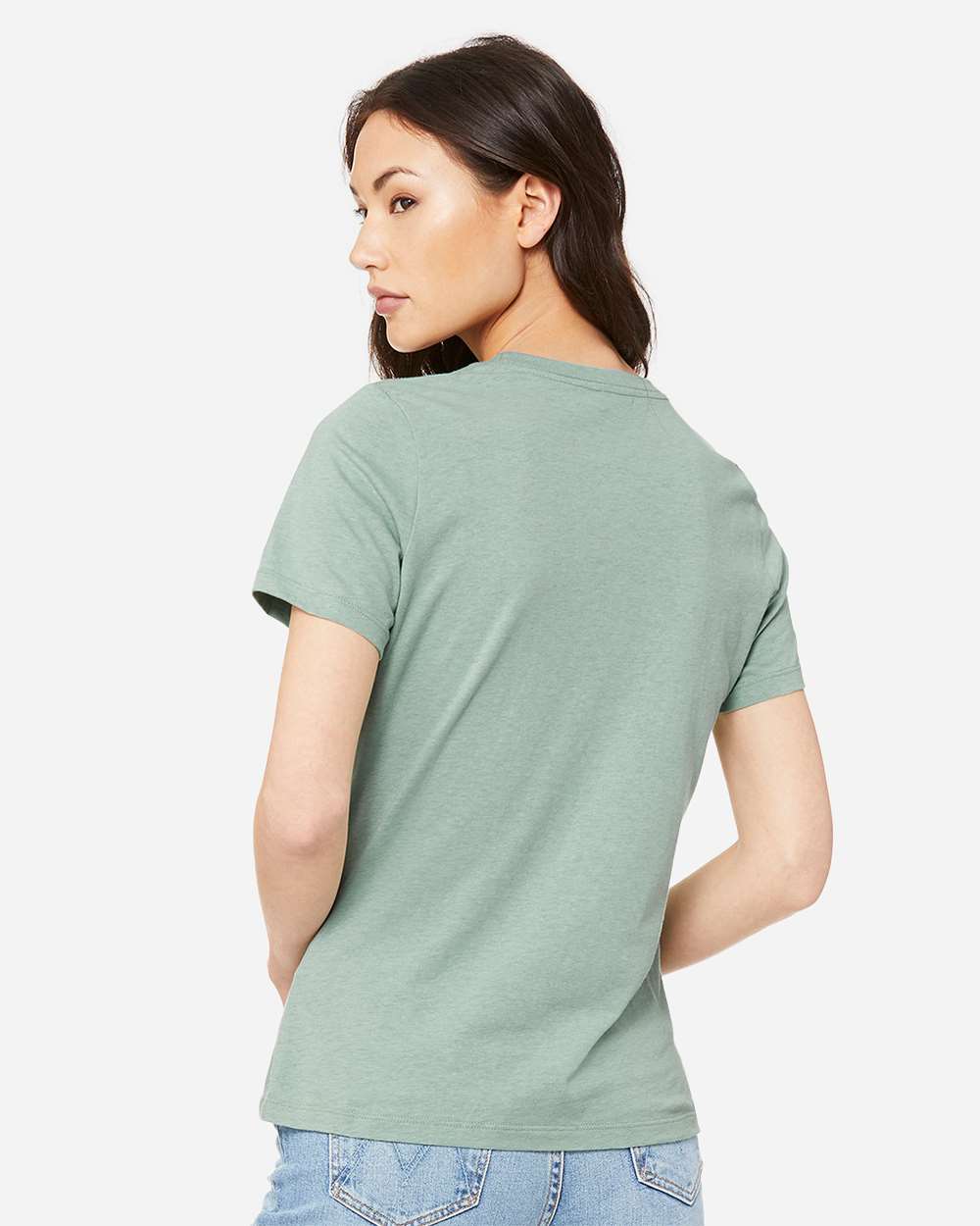 BELLA + CANVAS-6400CVC-Women’s Relaxed Fit Heather CVC Tee - Image 109