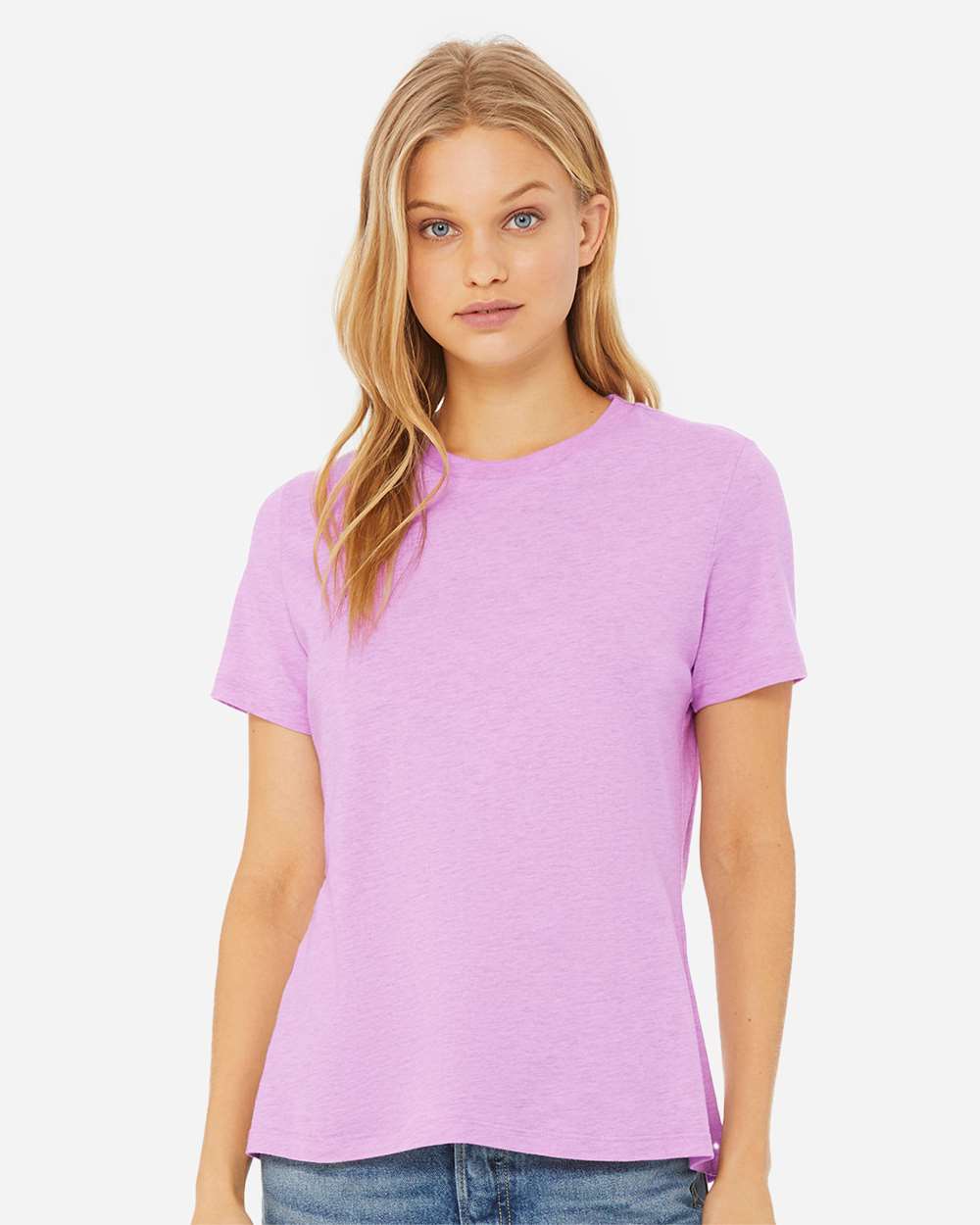 BELLA + CANVAS-6400CVC-Women’s Relaxed Fit Heather CVC Tee - Image 113