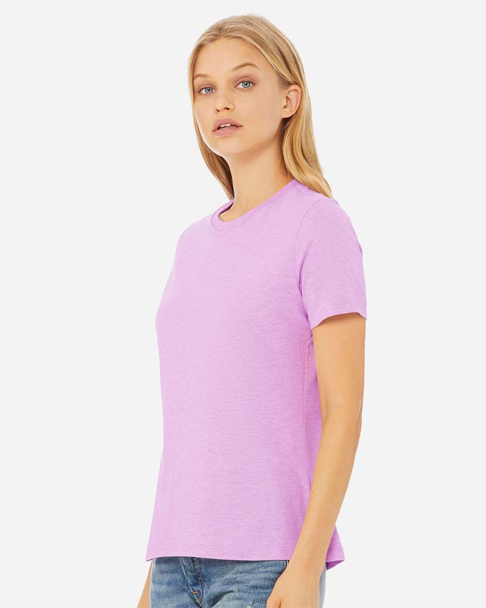 BELLA + CANVAS-6400CVC-Women’s Relaxed Fit Heather CVC Tee - Image 114