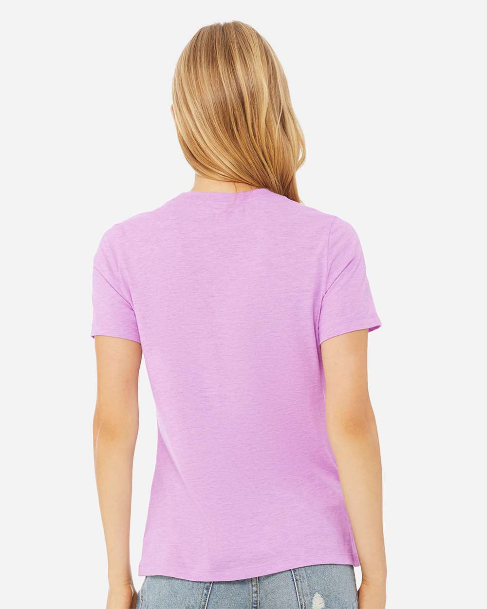 BELLA + CANVAS-6400CVC-Women’s Relaxed Fit Heather CVC Tee - Image 115