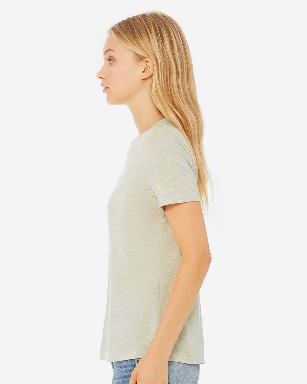 BELLA + CANVAS-6400CVC-Women’s Relaxed Fit Heather CVC Tee - Image 120
