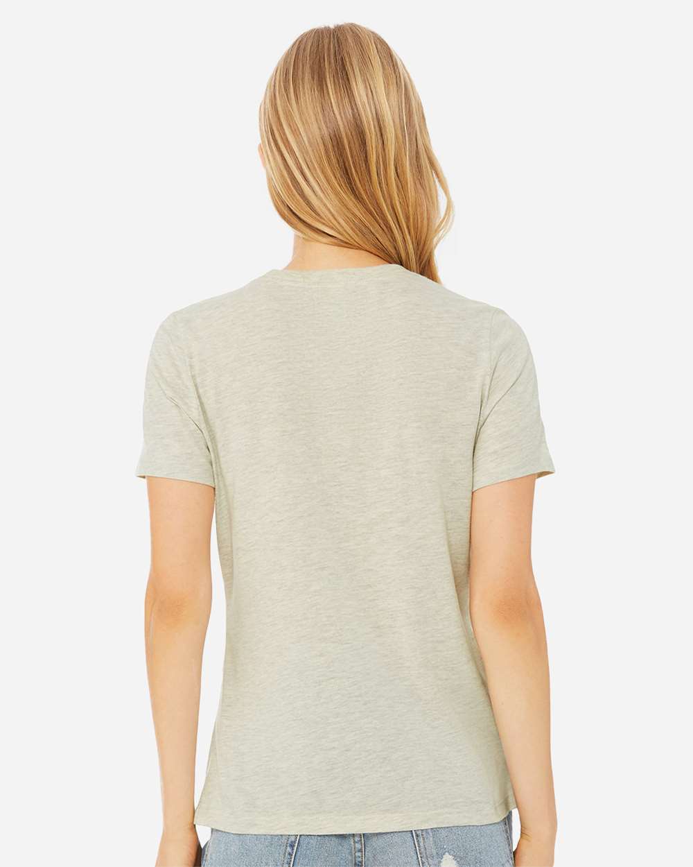 BELLA + CANVAS-6400CVC-Women’s Relaxed Fit Heather CVC Tee - Image 121