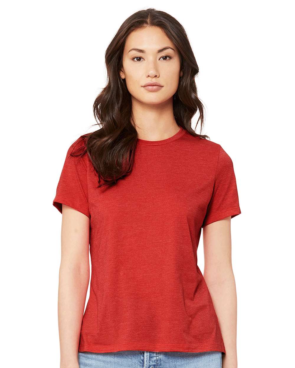 BELLA + CANVAS-6400CVC-Women’s Relaxed Fit Heather CVC Tee - Image 125
