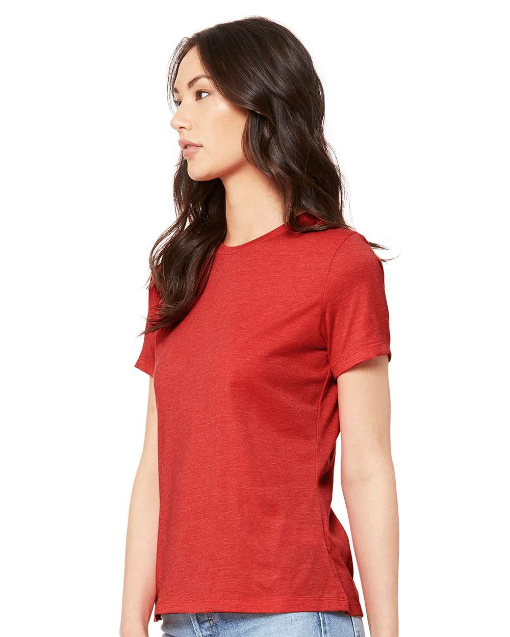 BELLA + CANVAS-6400CVC-Women’s Relaxed Fit Heather CVC Tee - Image 126