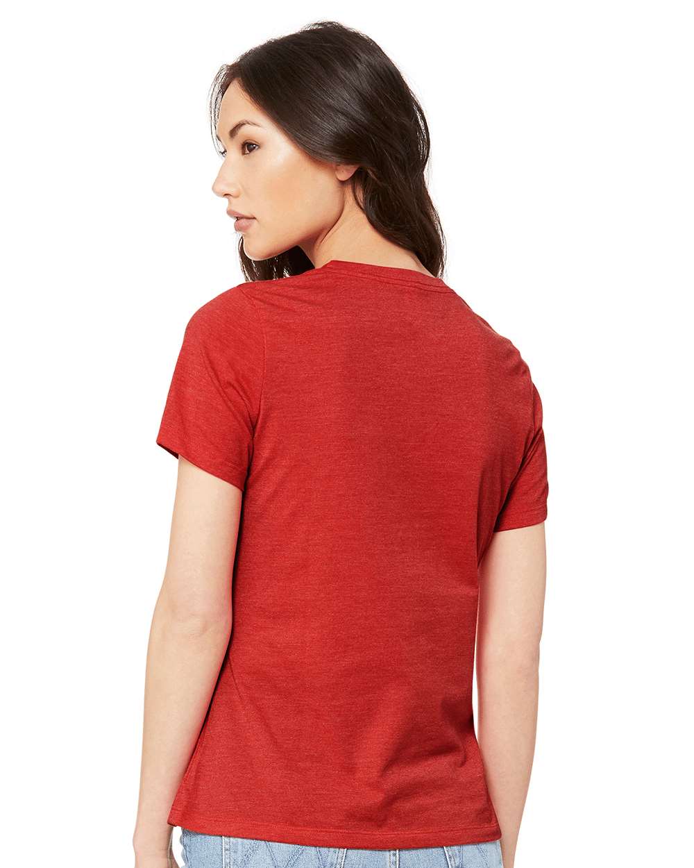 BELLA + CANVAS-6400CVC-Women’s Relaxed Fit Heather CVC Tee - Image 127