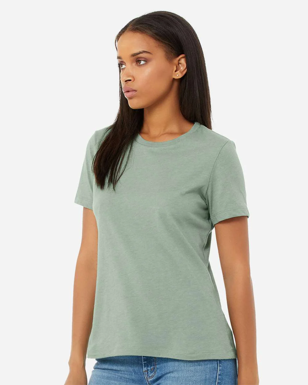 BELLA + CANVAS-6400CVC-Women’s Relaxed Fit Heather CVC Tee - Image 132