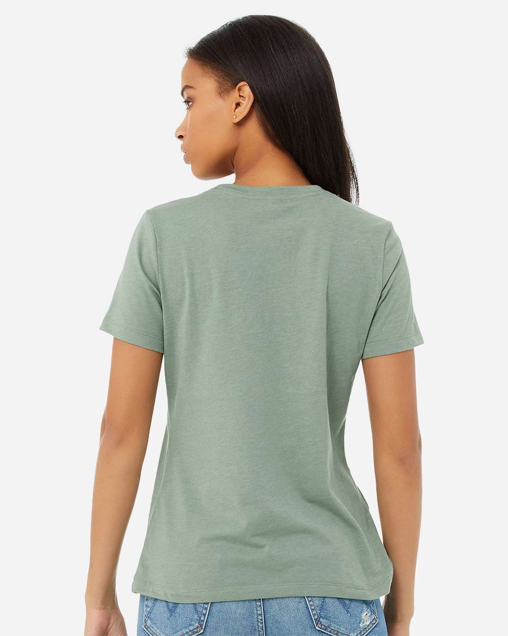 BELLA + CANVAS-6400CVC-Women’s Relaxed Fit Heather CVC Tee - Image 133