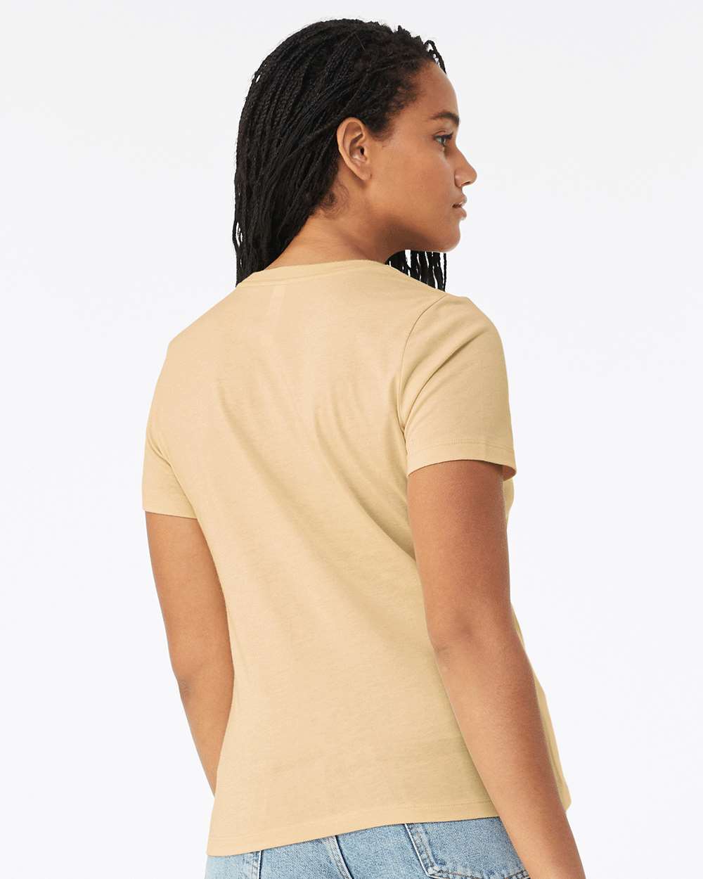 BELLA + CANVAS-6400CVC-Women’s Relaxed Fit Heather CVC Tee - Image 148