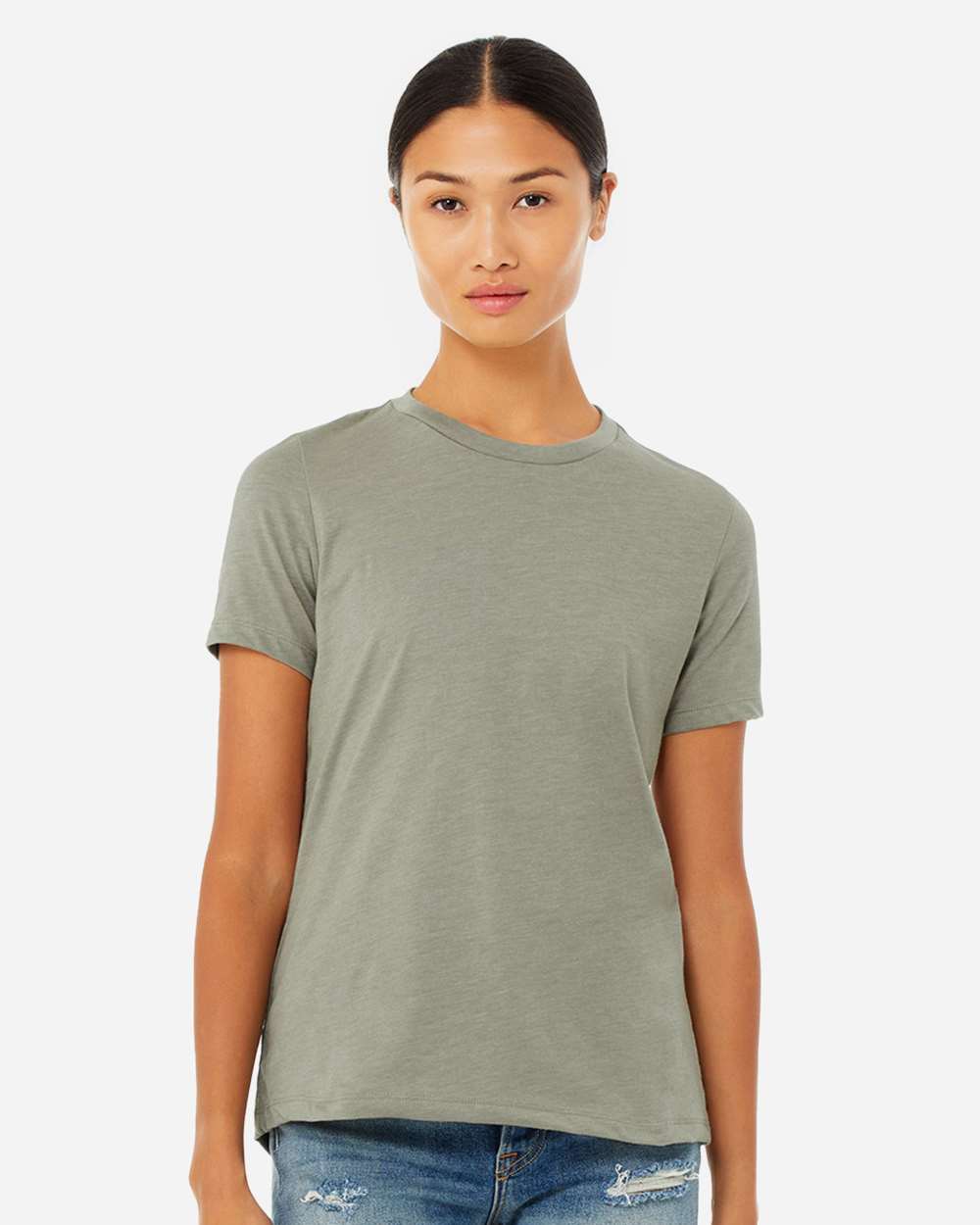 BELLA + CANVAS-6400CVC-Women’s Relaxed Fit Heather CVC Tee - Image 152
