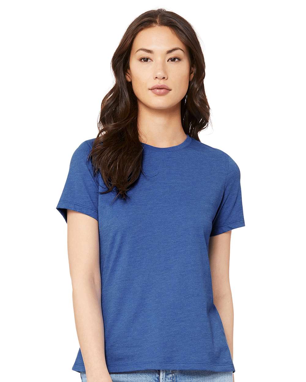 BELLA + CANVAS-6400CVC-Women’s Relaxed Fit Heather CVC Tee - Image 163