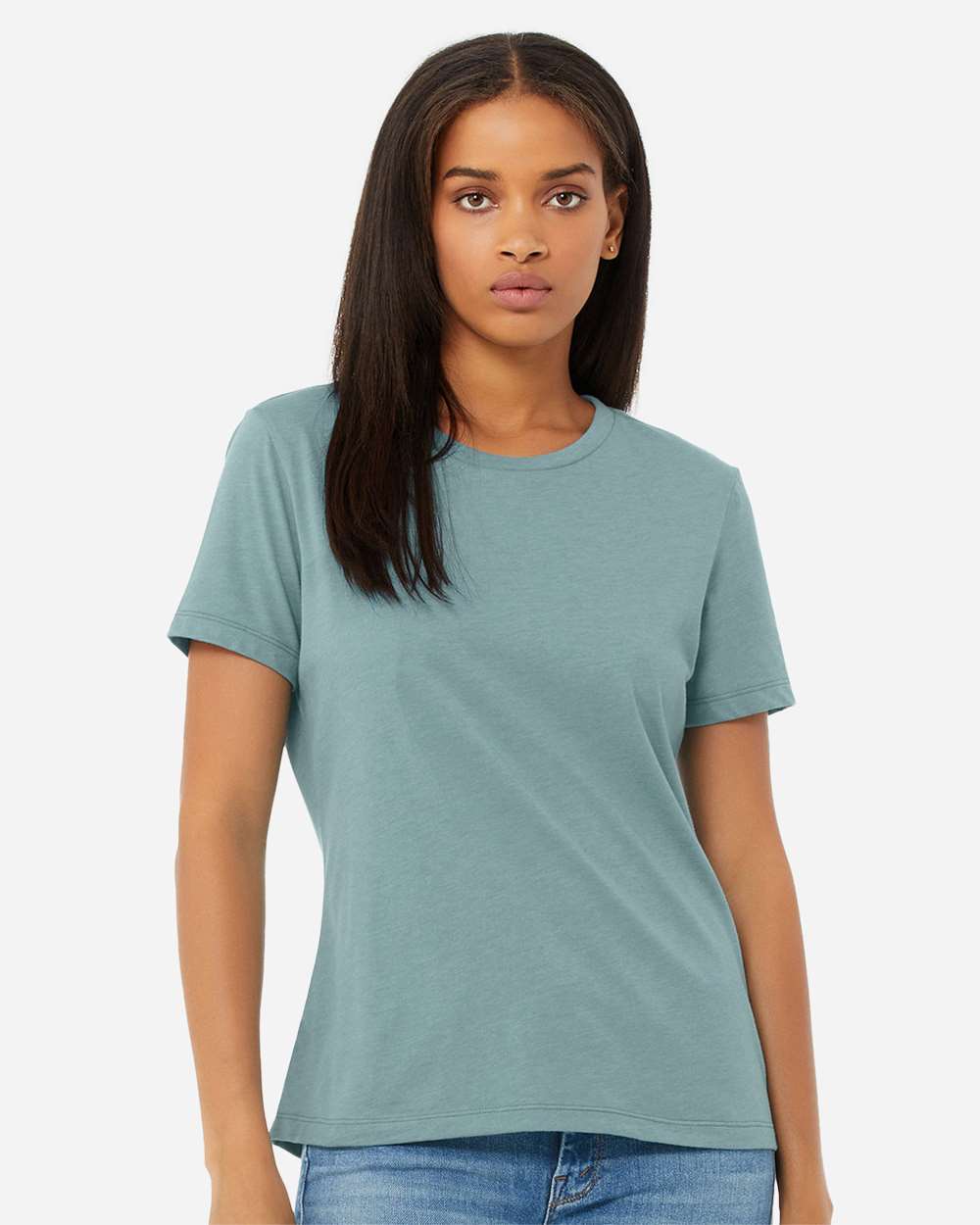 BELLA + CANVAS-6400CVC-Women’s Relaxed Fit Heather CVC Tee - Image 17