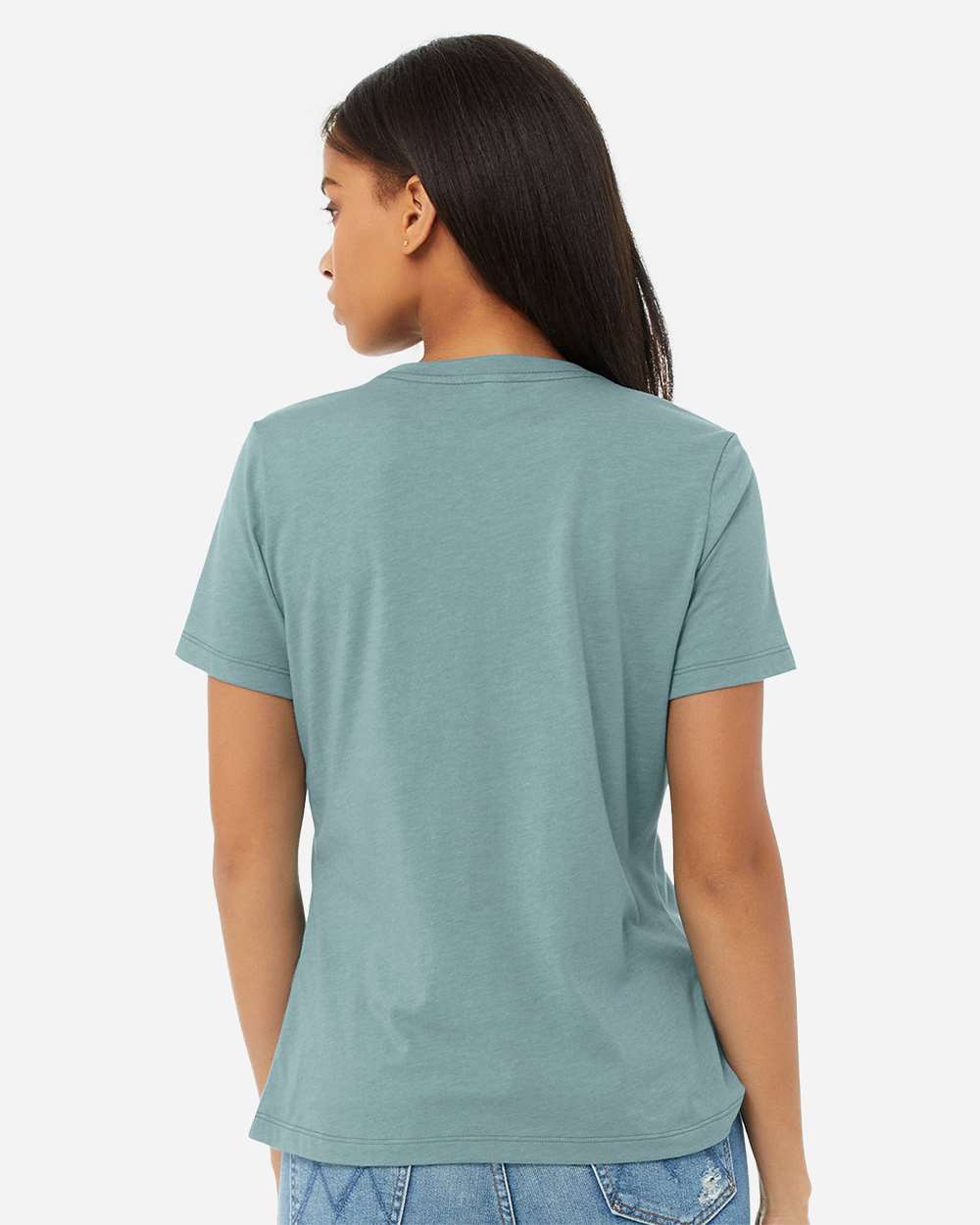 BELLA + CANVAS-6400CVC-Women’s Relaxed Fit Heather CVC Tee - Image 19