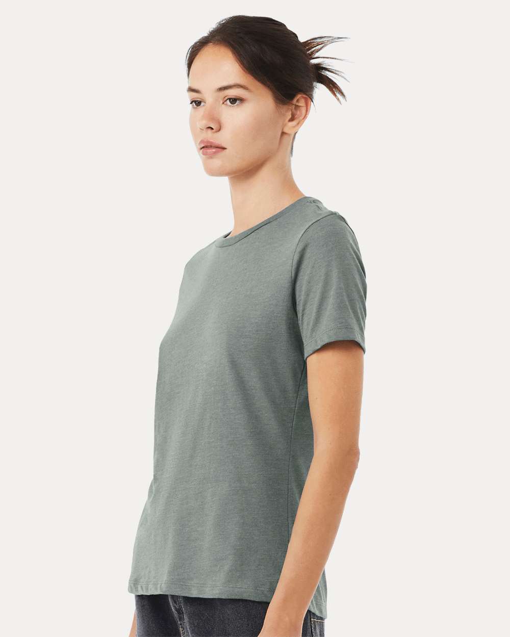 BELLA + CANVAS-6400CVC-Women’s Relaxed Fit Heather CVC Tee - Image 24