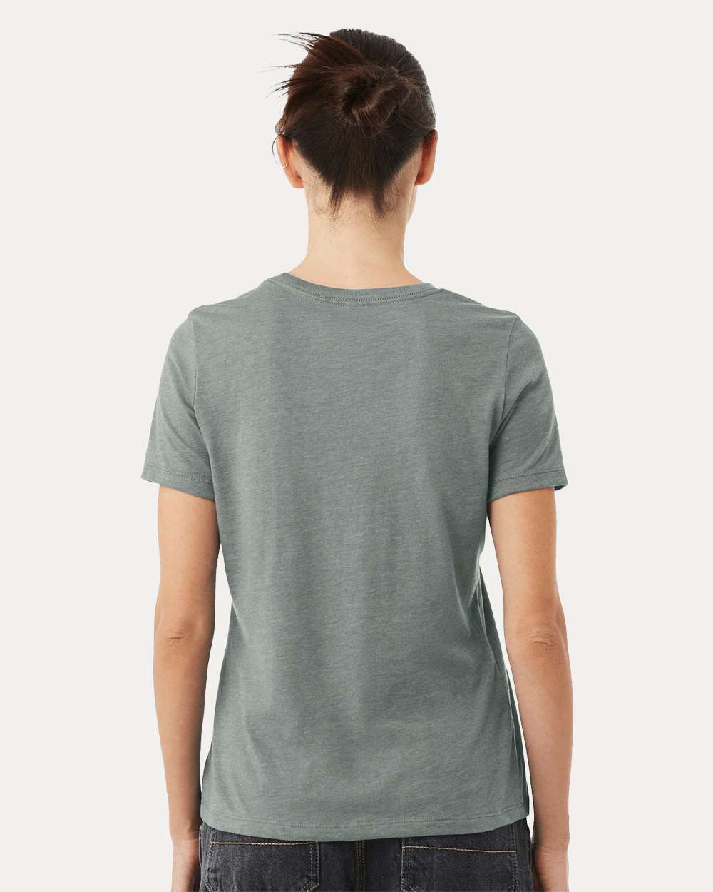 BELLA + CANVAS-6400CVC-Women’s Relaxed Fit Heather CVC Tee - Image 25