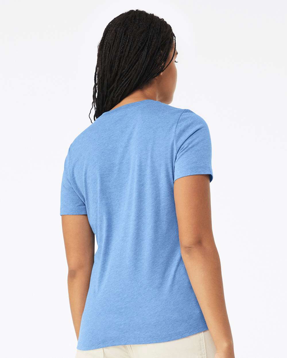 BELLA + CANVAS-6400CVC-Women’s Relaxed Fit Heather CVC Tee - Image 31