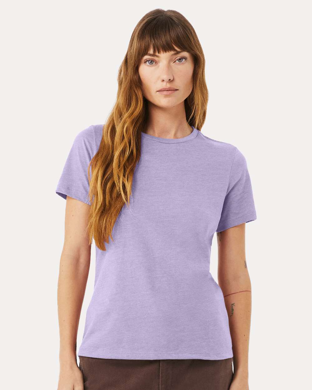 BELLA + CANVAS-6400CVC-Women’s Relaxed Fit Heather CVC Tee - Image 38