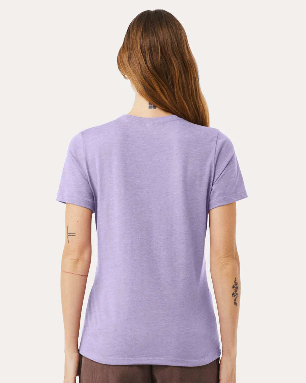 BELLA + CANVAS-6400CVC-Women’s Relaxed Fit Heather CVC Tee - Image 40