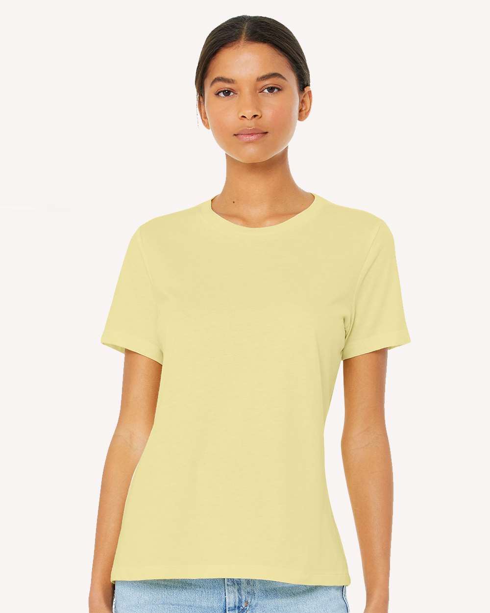 BELLA + CANVAS-6400CVC-Women’s Relaxed Fit Heather CVC Tee - Image 50