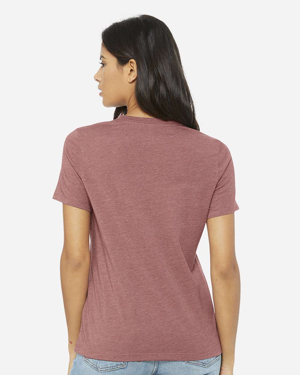 BELLA + CANVAS-6400CVC-Women’s Relaxed Fit Heather CVC Tee - Image 70