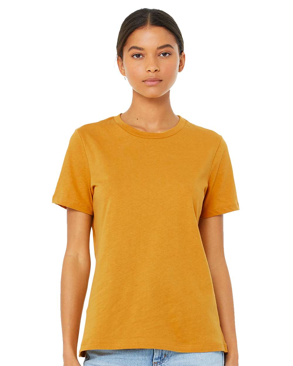 BELLA + CANVAS-6400CVC-Women’s Relaxed Fit Heather CVC Tee - Image 74