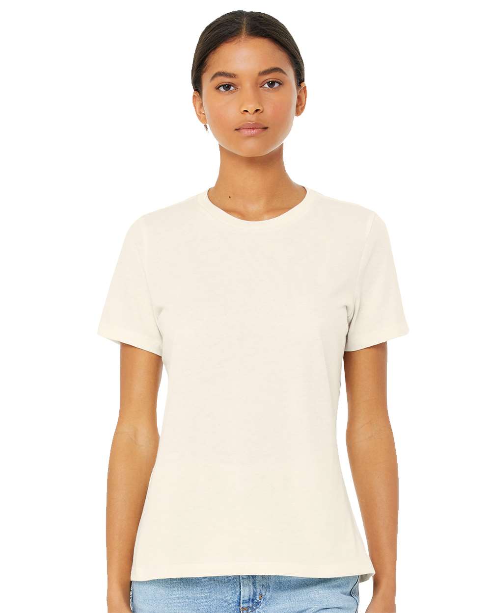 BELLA + CANVAS-6400CVC-Women’s Relaxed Fit Heather CVC Tee - Image 80