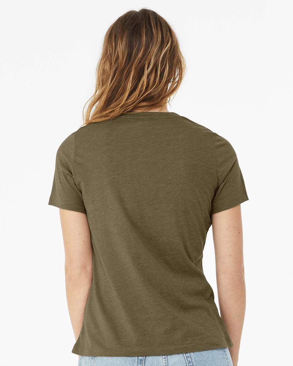 BELLA + CANVAS-6400CVC-Women’s Relaxed Fit Heather CVC Tee - Image 91