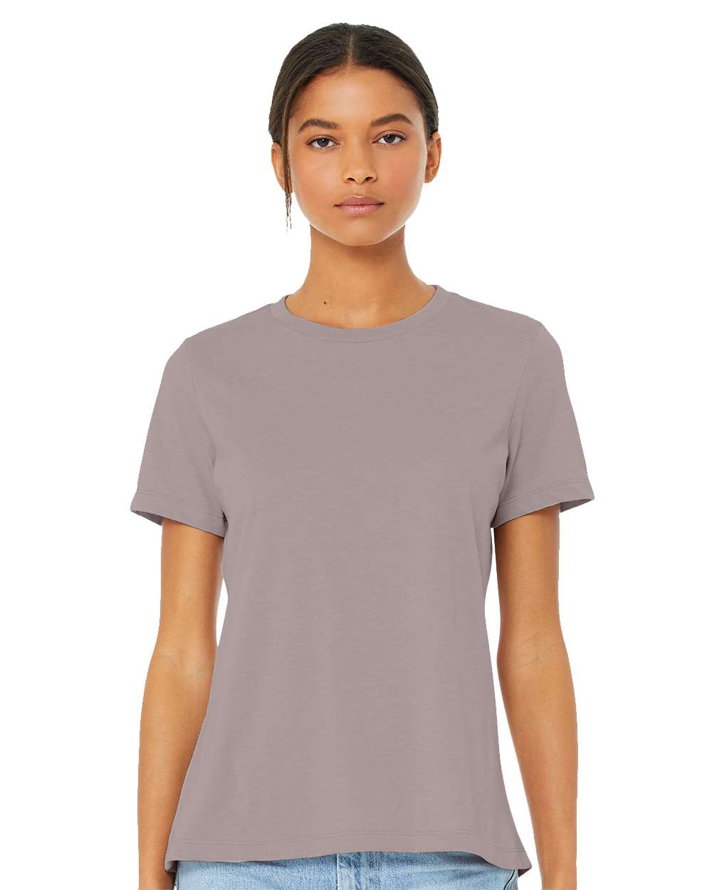 BELLA + CANVAS-6400CVC-Women’s Relaxed Fit Heather CVC Tee - Image 95
