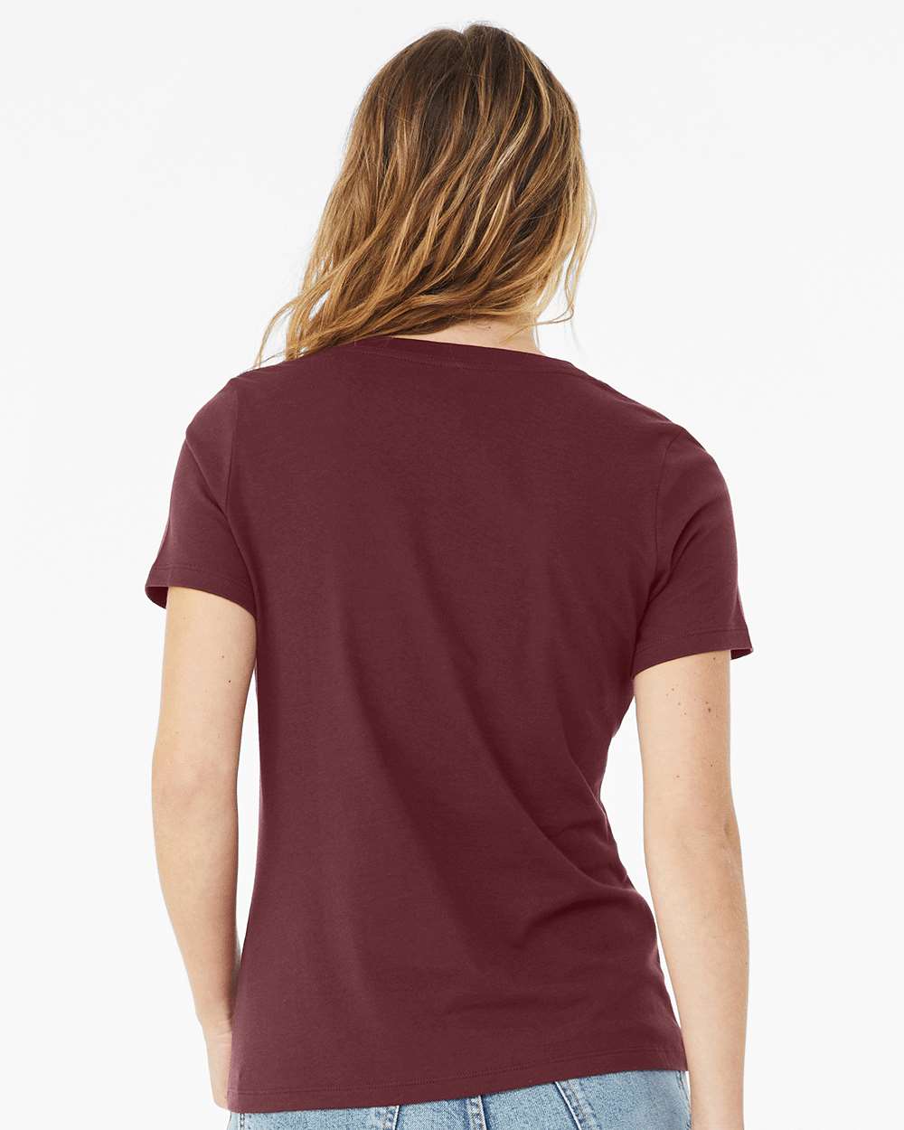 BELLA + CANVAS-6405-Women’s Relaxed Jersey V-Neck Tee - Image 25