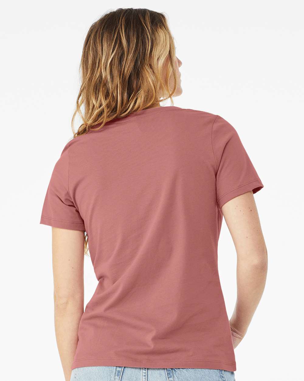 BELLA + CANVAS-6405-Women’s Relaxed Jersey V-Neck Tee - Image 31