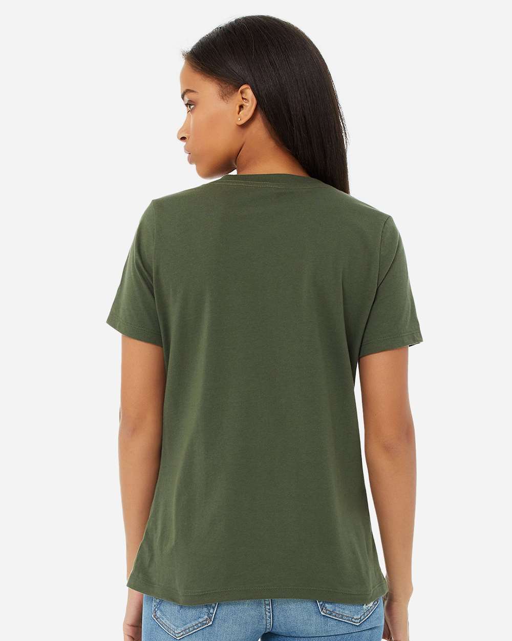 BELLA + CANVAS-6405-Women’s Relaxed Jersey V-Neck Tee - Image 37