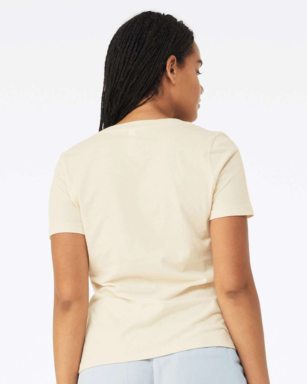 BELLA + CANVAS-6405-Women’s Relaxed Jersey V-Neck Tee - Image 49