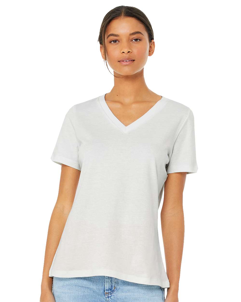 BELLA + CANVAS-6405-Women’s Relaxed Jersey V-Neck Tee - Image 77