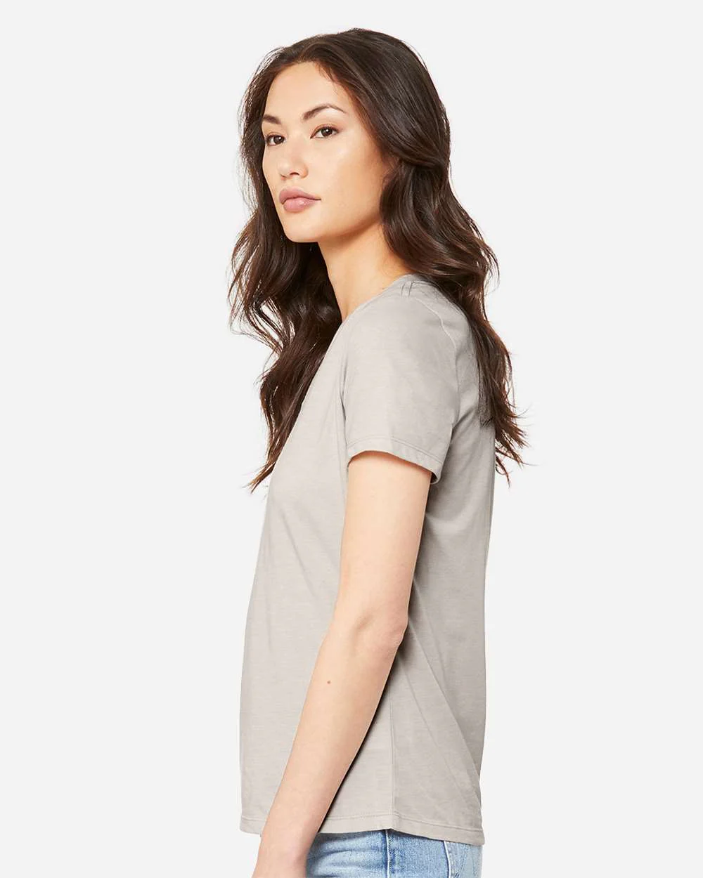 BELLA + CANVAS-6405CVC-Women's Relaxed Heather CVC V-Neck Tee - Image 15
