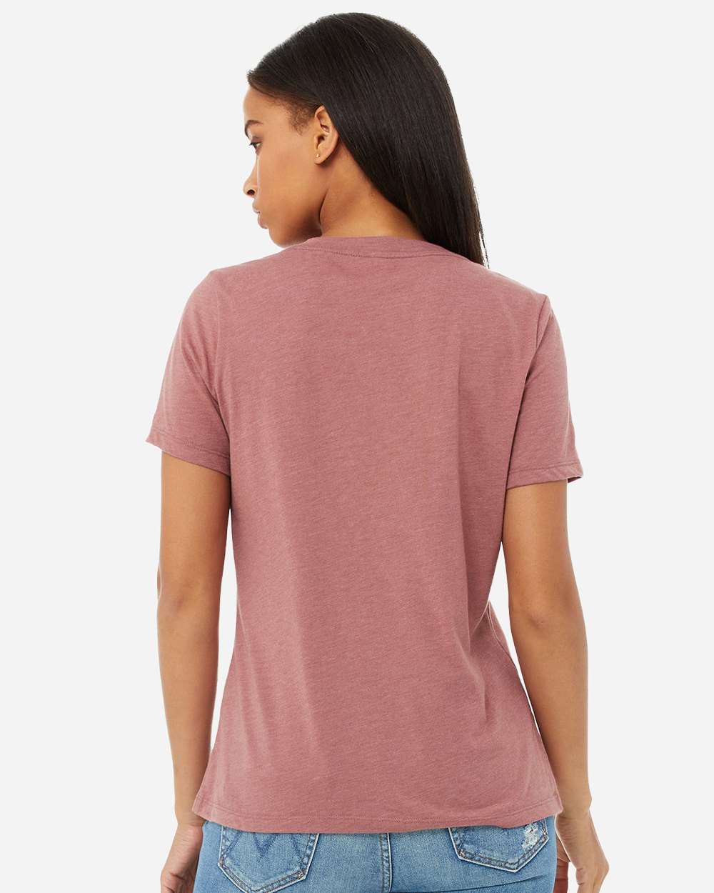 BELLA + CANVAS-6405CVC-Women's Relaxed Heather CVC V-Neck Tee - Image 22