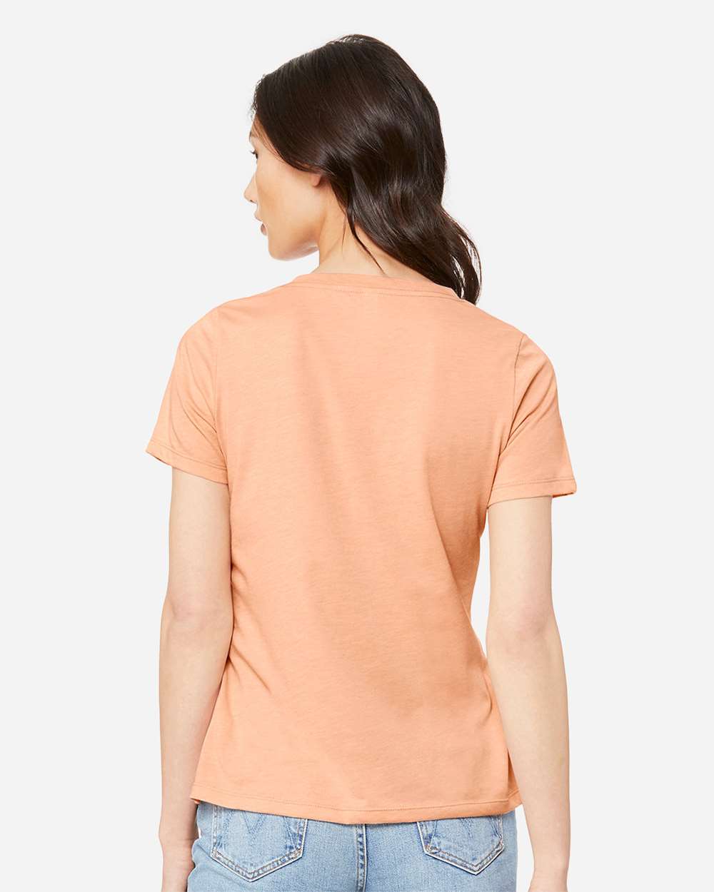 BELLA + CANVAS-6405CVC-Women's Relaxed Heather CVC V-Neck Tee - Image 37