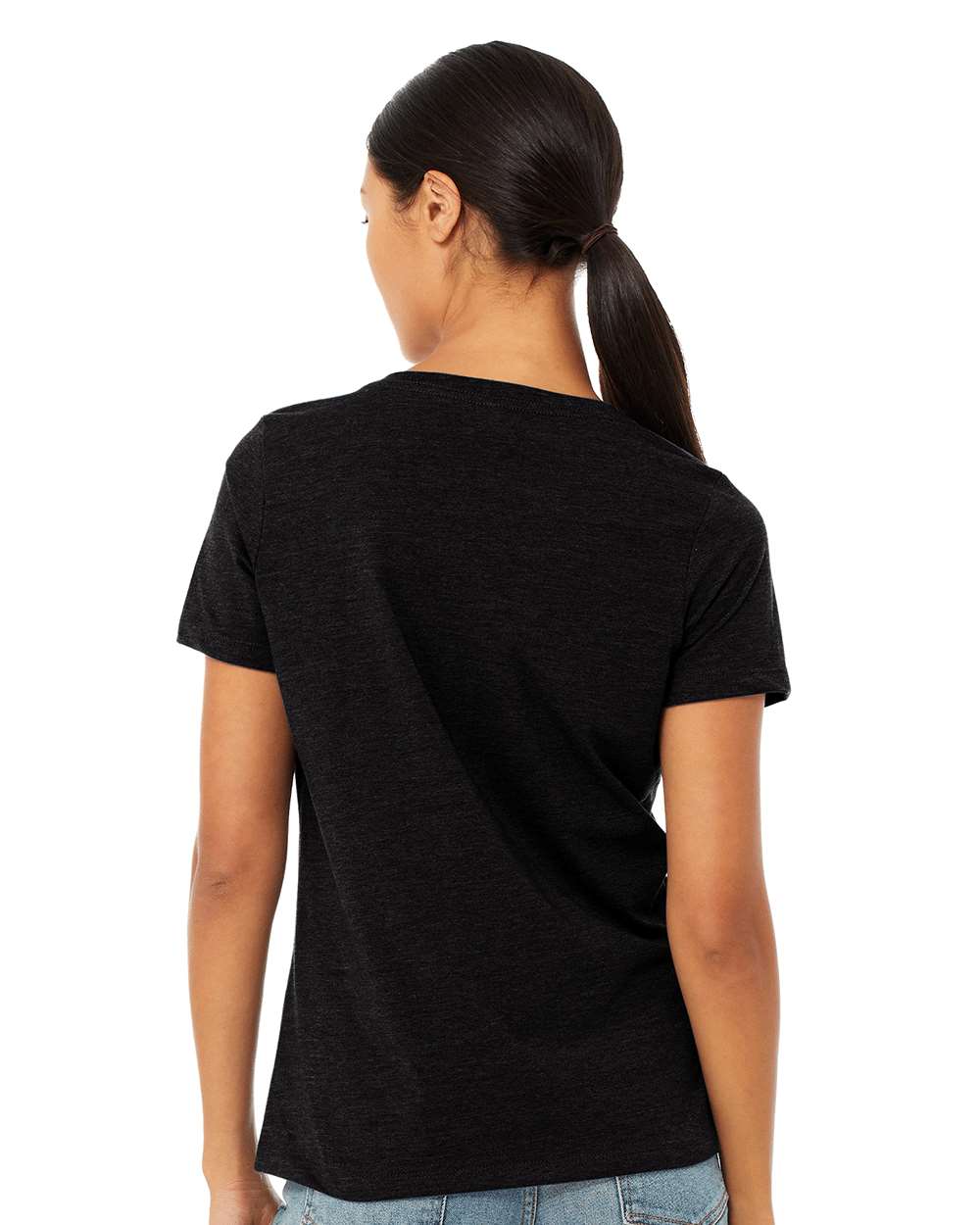 BELLA + CANVAS-6405CVC-Women's Relaxed Heather CVC V-Neck Tee - Image 58