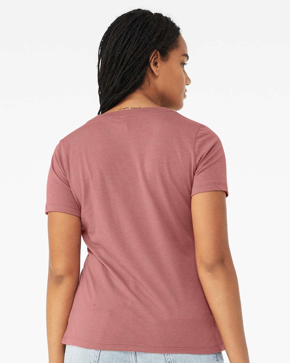 BELLA + CANVAS-6415-Women's Relaxed Triblend Short Sleeve V-Neck Tee - Image 16