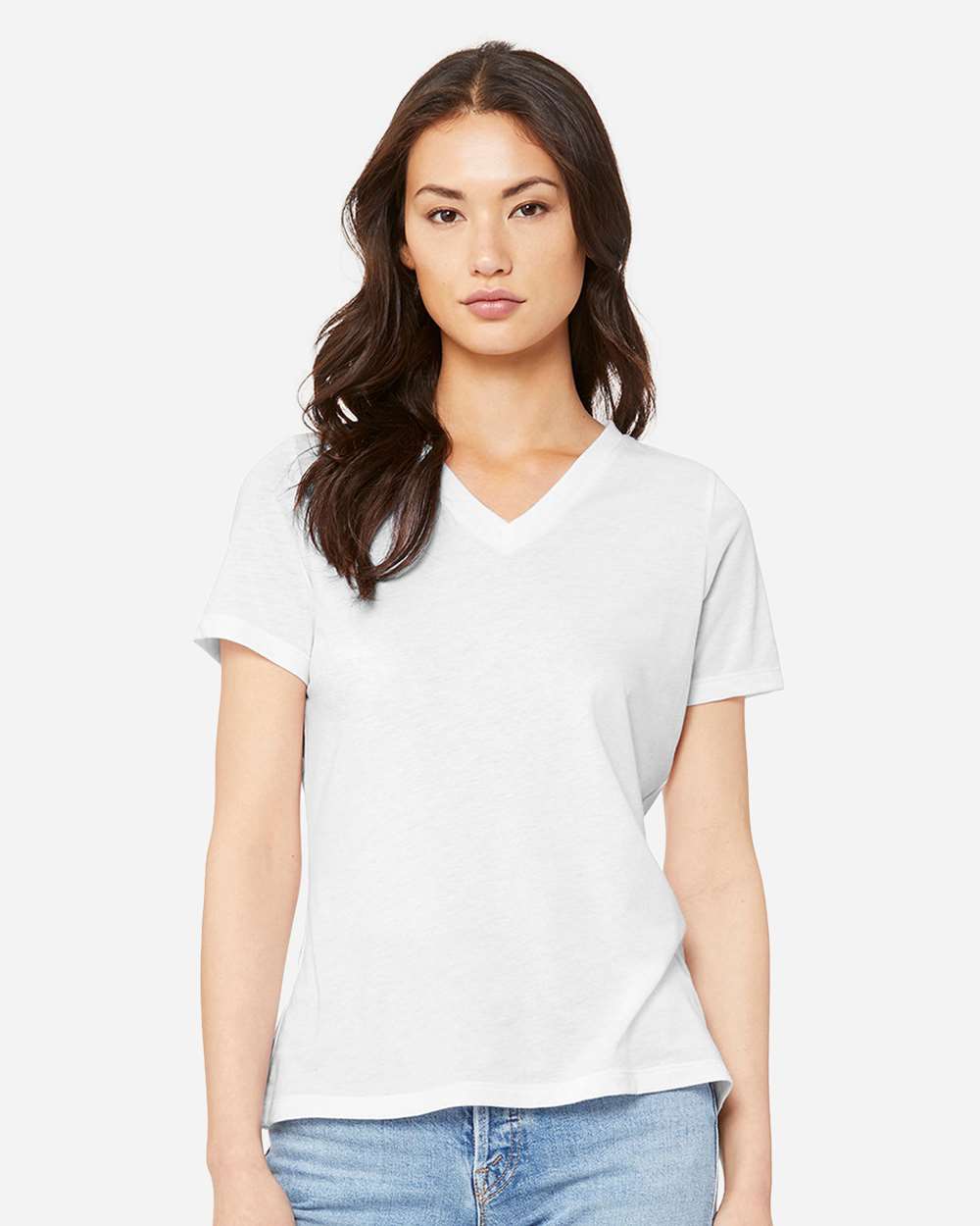 BELLA + CANVAS-6415-Women's Relaxed Triblend Short Sleeve V-Neck Tee - Image 41