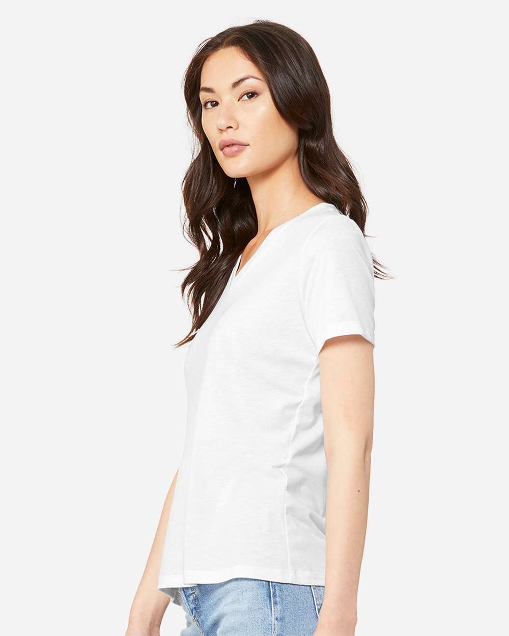 BELLA + CANVAS-6415-Women's Relaxed Triblend Short Sleeve V-Neck Tee - Image 42