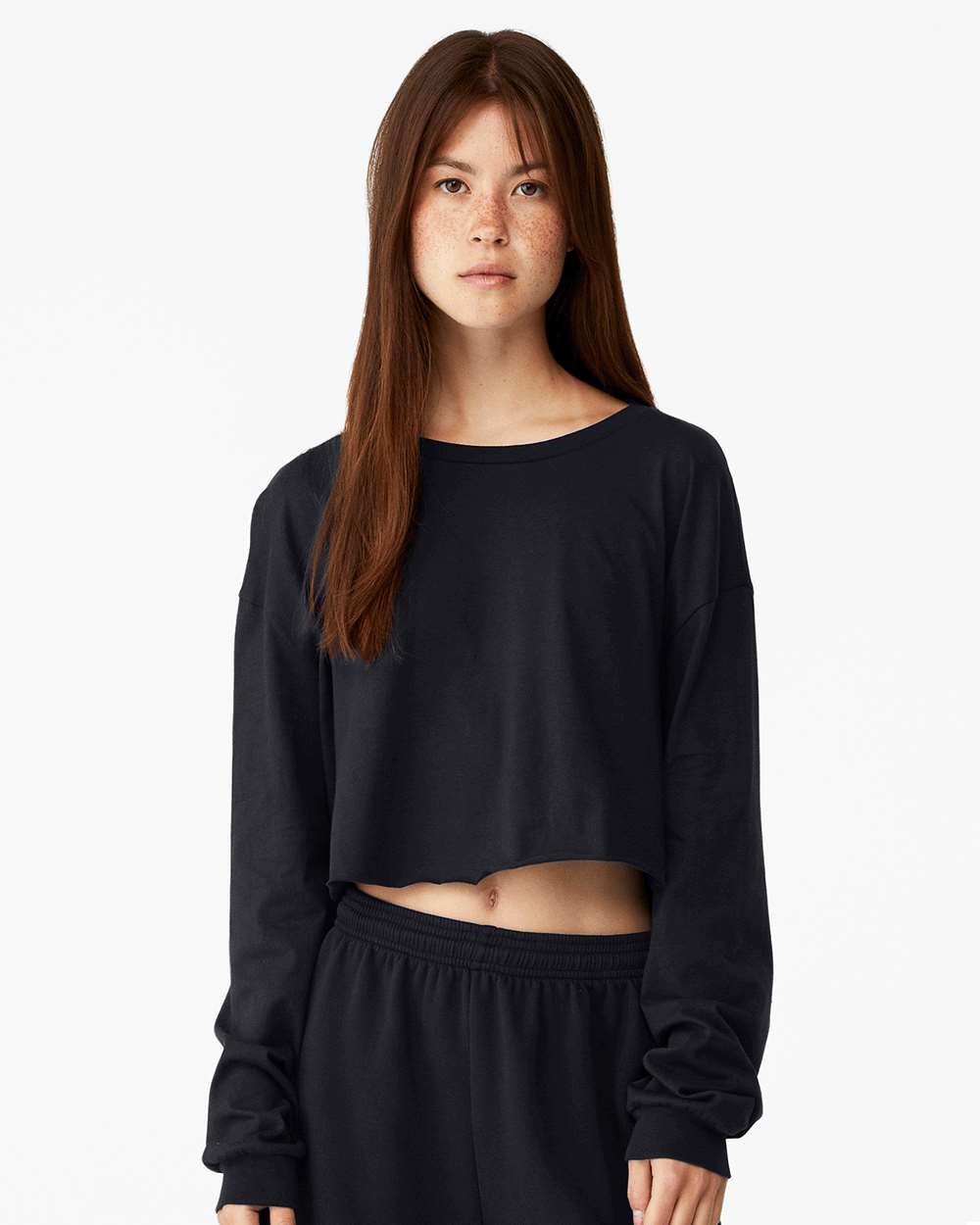 BELLA + CANVAS-6501-FWD Fashion Women's Crop Long Sleeve Tee - Image 11