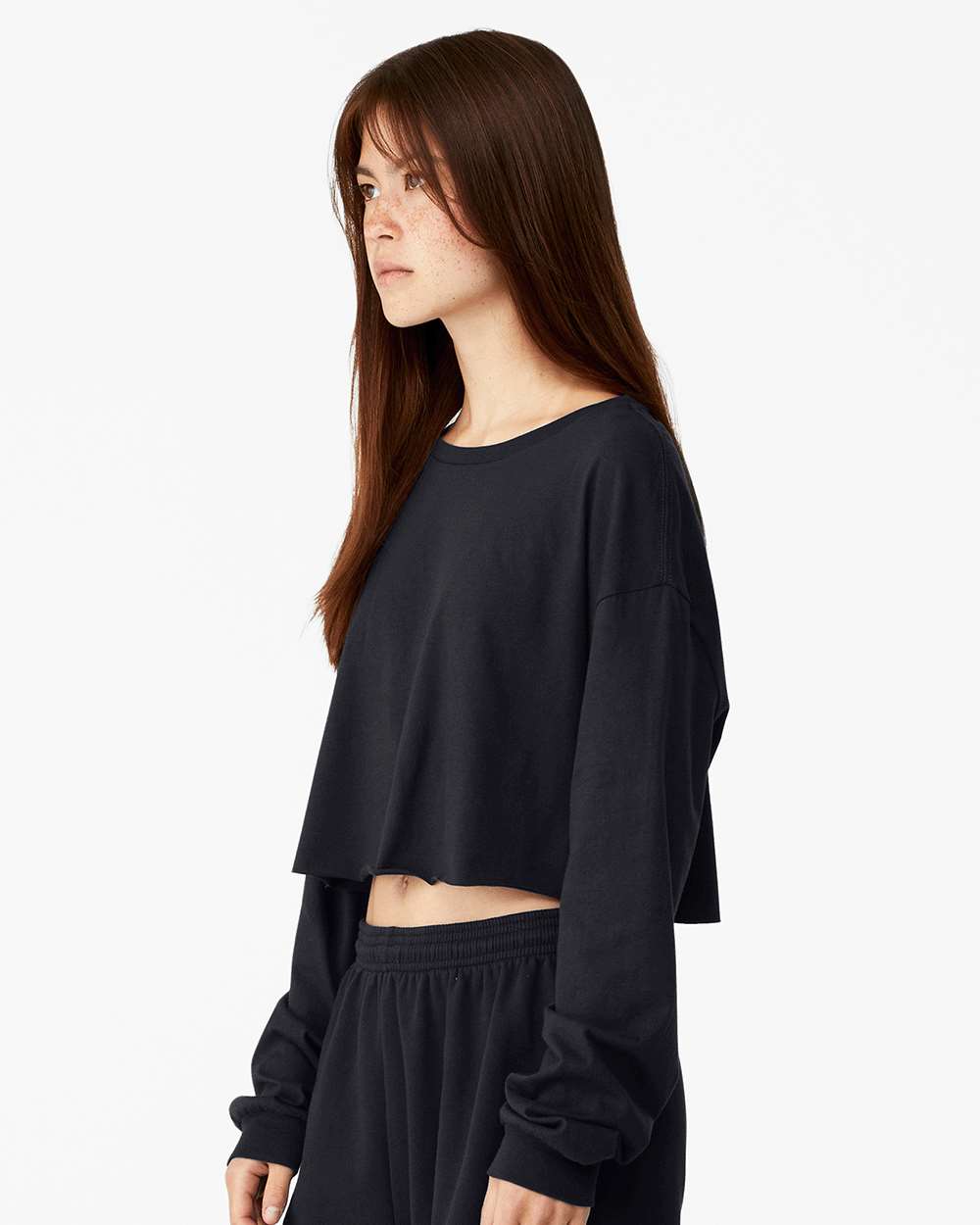 BELLA + CANVAS-6501-FWD Fashion Women's Crop Long Sleeve Tee - Image 12