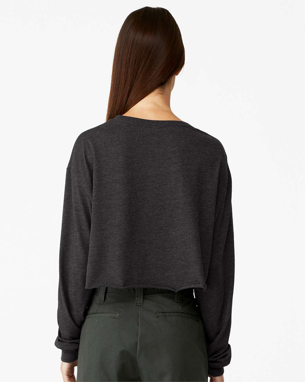 BELLA + CANVAS-6501-FWD Fashion Women's Crop Long Sleeve Tee - Image 19