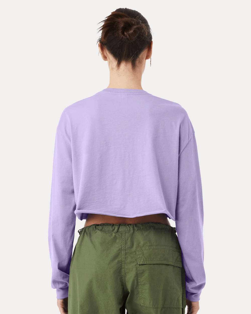 BELLA + CANVAS-6501-FWD Fashion Women's Crop Long Sleeve Tee - Image 25