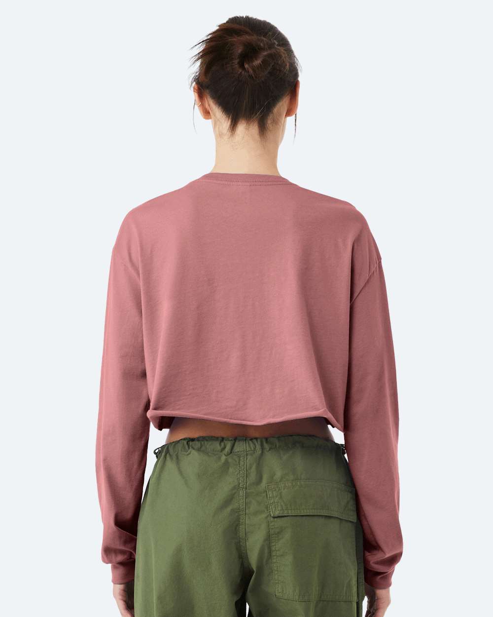 BELLA + CANVAS-6501-FWD Fashion Women's Crop Long Sleeve Tee - Image 31