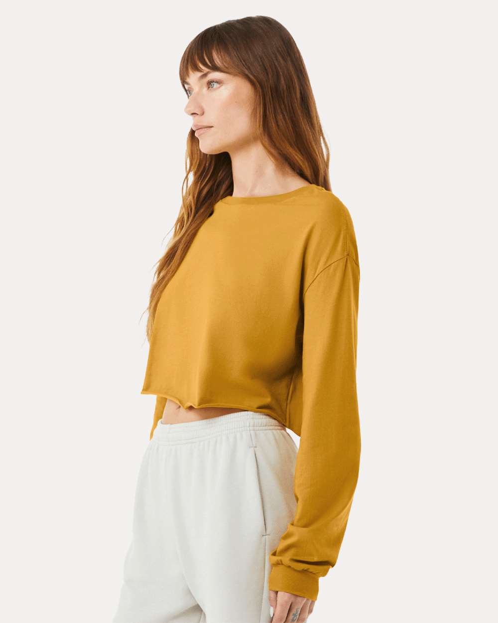 BELLA + CANVAS-6501-FWD Fashion Women's Crop Long Sleeve Tee - Image 36