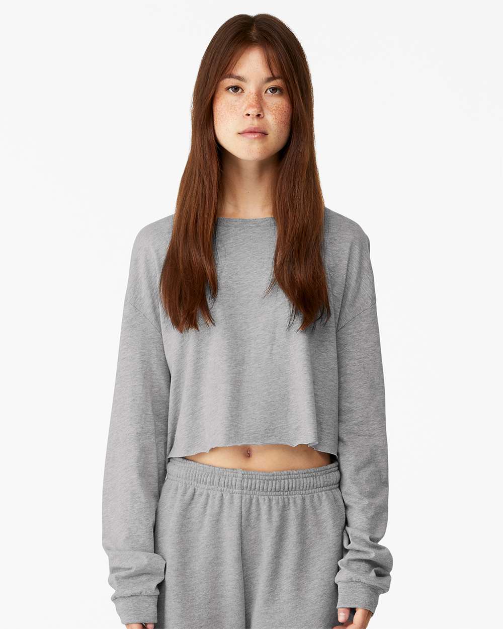 BELLA + CANVAS-6501-FWD Fashion Women's Crop Long Sleeve Tee - Image 4