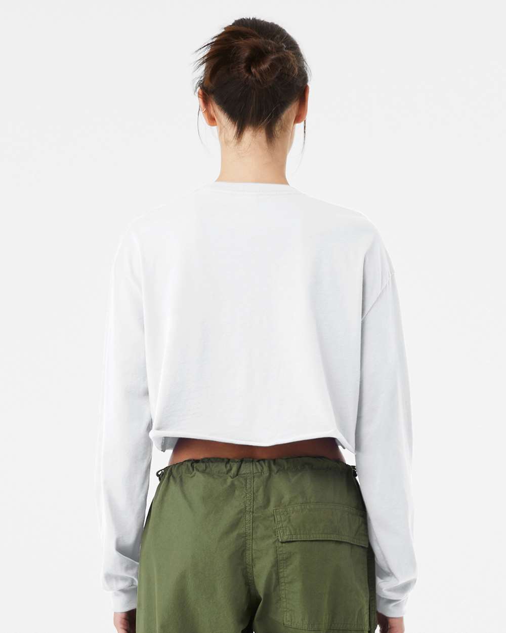 BELLA + CANVAS-6501-FWD Fashion Women's Crop Long Sleeve Tee - Image 49