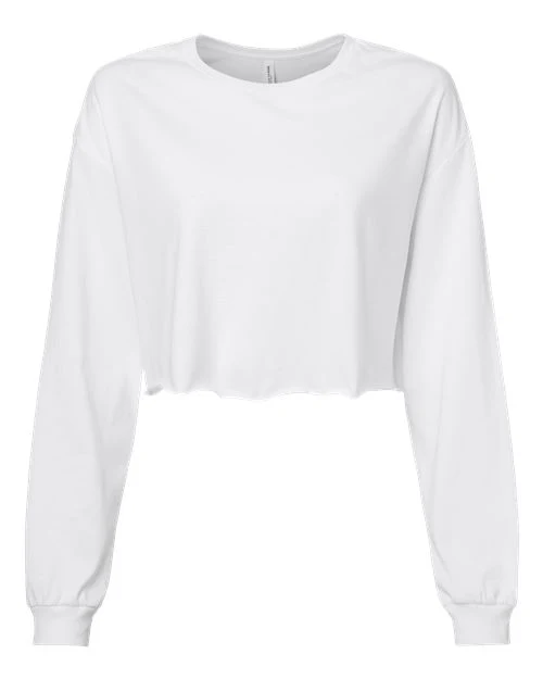 BELLA + CANVAS-6501-FWD Fashion Women's Crop Long Sleeve Tee - Image 50