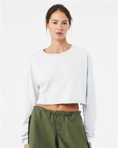 BELLA + CANVAS-6501-FWD Fashion Women's Crop Long Sleeve Tee - Image 52
